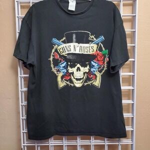 2016 Guns N Roses Top Hat Skull Tour T-shirt